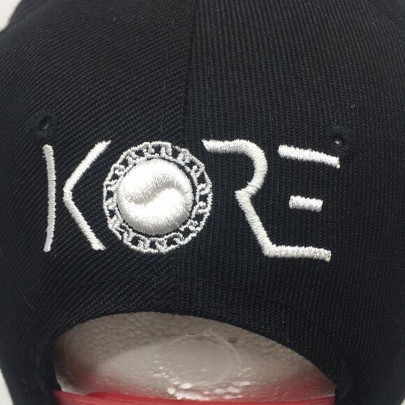 KORE Black and Floral Cap / Hat SnapBack 213 embroidery - Picture 7 of 15
